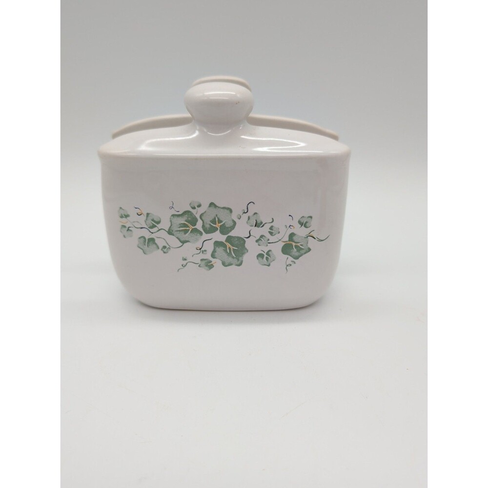 Corelle Coordinates Callaway Ivy Pattern Napkin Holder by Jay Import Green White